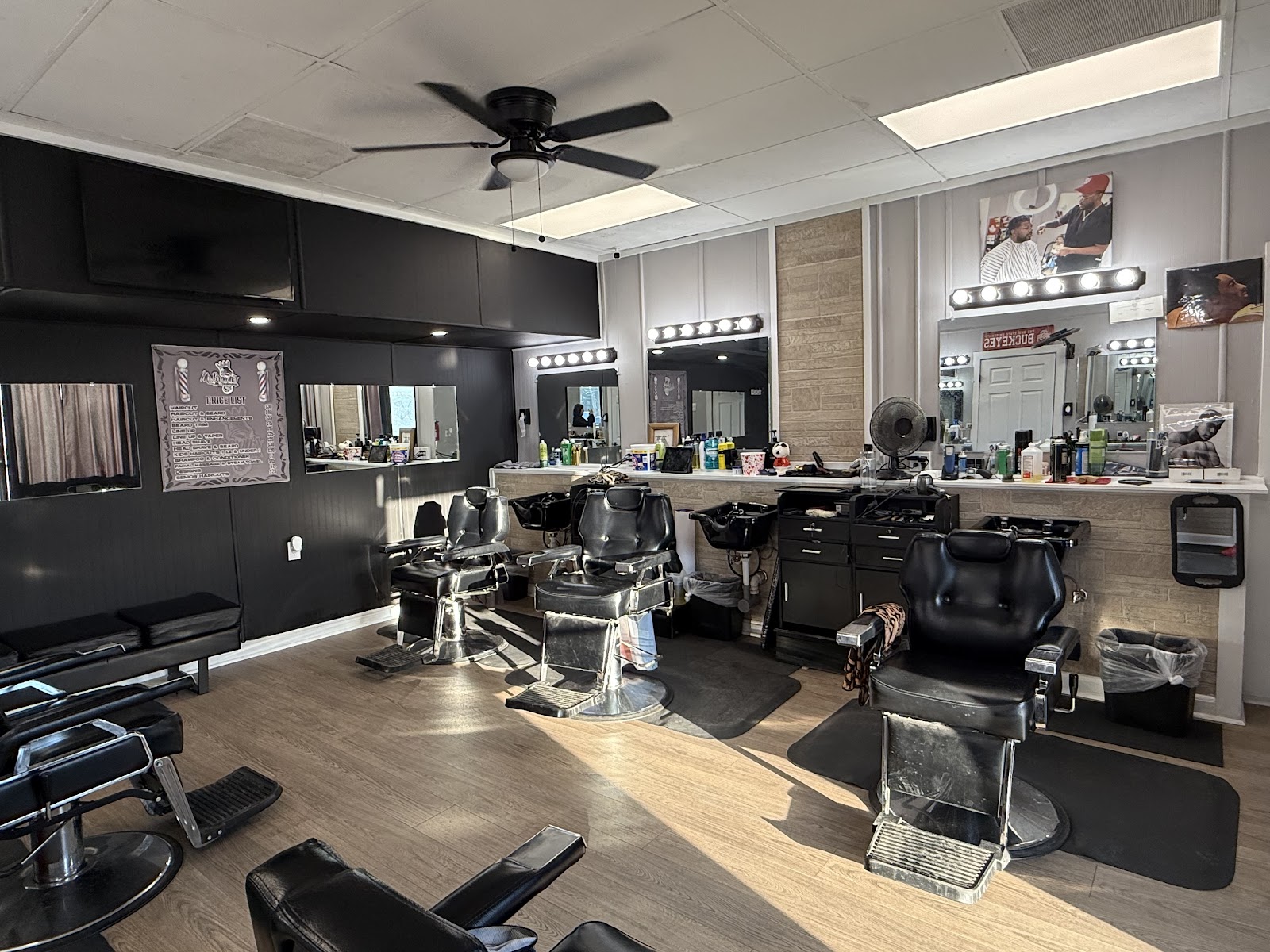 Inside Mr. Brown's Barber Shop